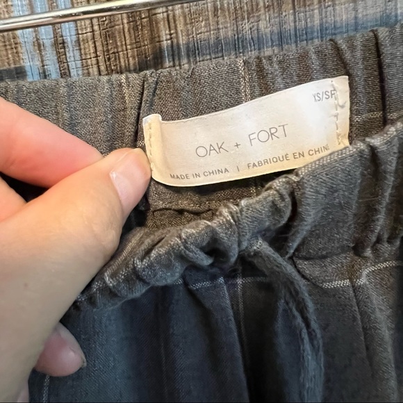 OAK+FORT Grid Pants - Picture 3 of 3